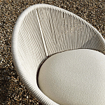 Дизайнерское уличное кресло с веревочной спинкой PETALO Armchair варинант исполнения - 4 | Loft Concept во Владивостоке