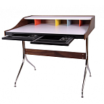 Письменный стол с 2-мя чёрными выдвижными ящиками и нишей с цветными разделителями Ballan варинант исполнения - 3 | Loft Concept во Владивостоке