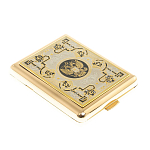 Портсигар на 20 сигарет с гравюрой Герба РФ в подарочной коробке Metal Cigarettes Cases варинант исполнения - 3 | Loft Concept во Владивостоке