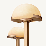 Люстрас 3-мя мраморными плафонами в форме купола Light Warm Light варинант исполнения - 4 | Loft Concept во Владивостоке