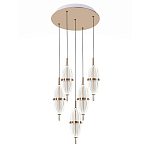 Люстра подвесная с прозрачными фактурными плафонами Reflection of Light варинант исполнения - 1 | Loft Concept во Владивостоке