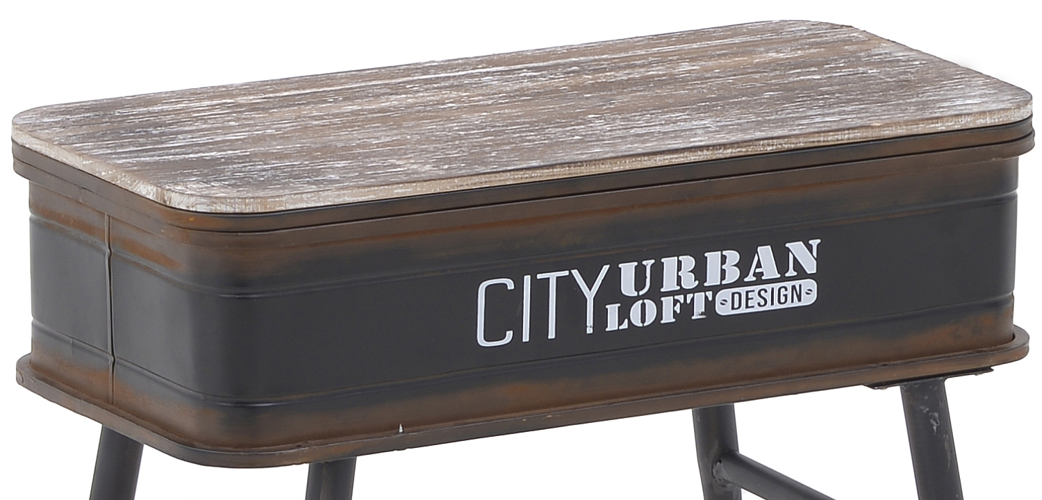 Приставной стол City Urban Loft Design Table black Приставной стол City Urban Loft Design Table black - Loft-Concept во Владивостоке