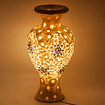 Настольная лампа из перламутра в виде вазы Indonesian Vase варинант исполнения - 2 | Loft Concept во Владивостоке