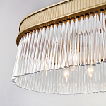 Люстра подвесная овальная со стеклянными трубками Длина 100 см Nembus варинант исполнения - 4 | Loft Concept во Владивостоке