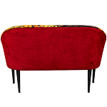 Диван двухместный из натурального бука красный с цветным принтом Impressionism in Art варинант исполнения - 2 | Loft Concept во Владивостоке