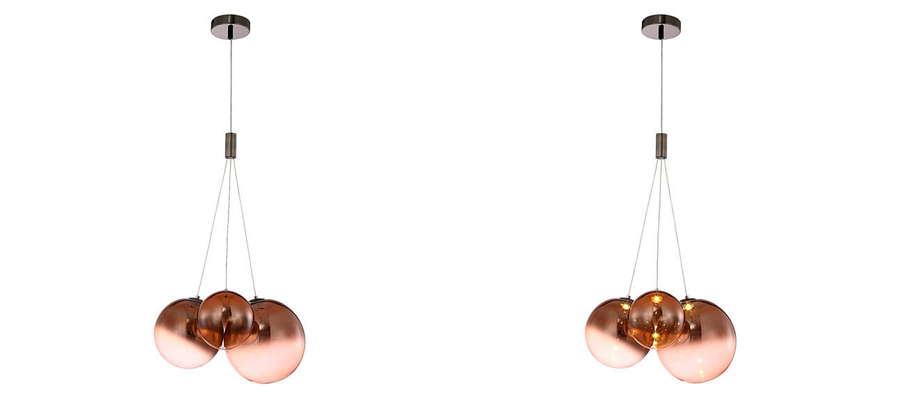 Светильник подвесной медь Balls Lamp Светильник подвесной медь Balls Lamp - Loft-Concept во Владивостоке
