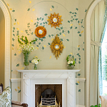 Обои ручная роспись Gingko Colourway SC-237 on grey painted Xuan paper варинант исполнения - 2 | Loft Concept во Владивостоке