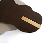 Кофейный стол со столешницей волнистой формы Gale Curved Coffee Table варинант исполнения - 1 | Loft Concept во Владивостоке