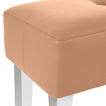 Мягкий пуф на белых ножках Winton Pouf варинант исполнения - 3 | Loft Concept во Владивостоке