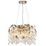 Люстра с декоративными подвесками из прозрачного стекла в форме монеток FAIRYTREE Light варинант исполнения - 3 | Loft Concept во Владивостоке
