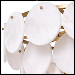 Люстра четырехъярусная с подвесками в форме дисков Cryptocrystalline Stone варинант исполнения - 2 | Loft Concept во Владивостоке