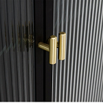 Сервант четырехдверный с рифленым стеклом The Keeper варинант исполнения - 3 | Loft Concept во Владивостоке