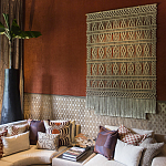 Панно на стену плетеное Макраме бежевый цвет  варинант исполнения - 9 | Loft Concept во Владивостоке