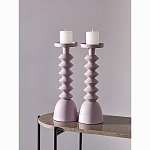 Подсвечник фигурный розовый Bright Accent 36 см варинант исполнения - 3 | Loft Concept во Владивостоке