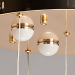 Люстра каскадная с 10-ю прозрачными плафонами Wave Line варинант исполнения - 11 | Loft Concept во Владивостоке