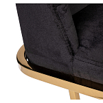 Стул обеденный велюровый черный с золотым каркасом Nobility варинант исполнения - 3 | Loft Concept во Владивостоке