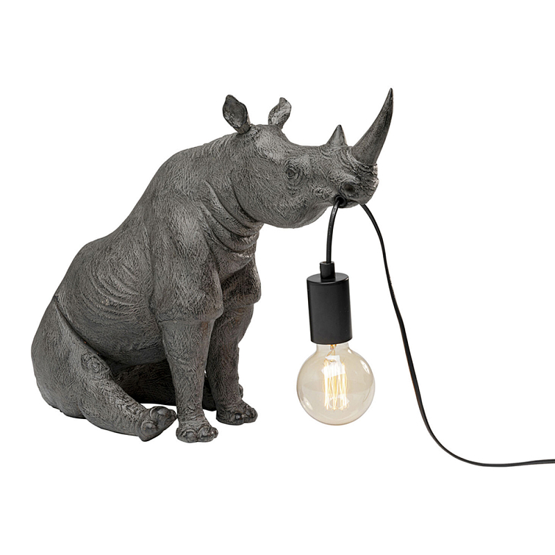 Настольная лампа Носорог Серый во Владивостоке | Loft Concept 