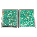 Портсигар с газовой зажигалкой из натурального камня Амазонит Stone Cigarettes Cases варинант исполнения - 4 | Loft Concept во Владивостоке