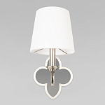 Бра с белым текстильным абажуром и фигурным основанием с зеркальной вставкой Vitorino варинант исполнения - 24 | Loft Concept во Владивостоке