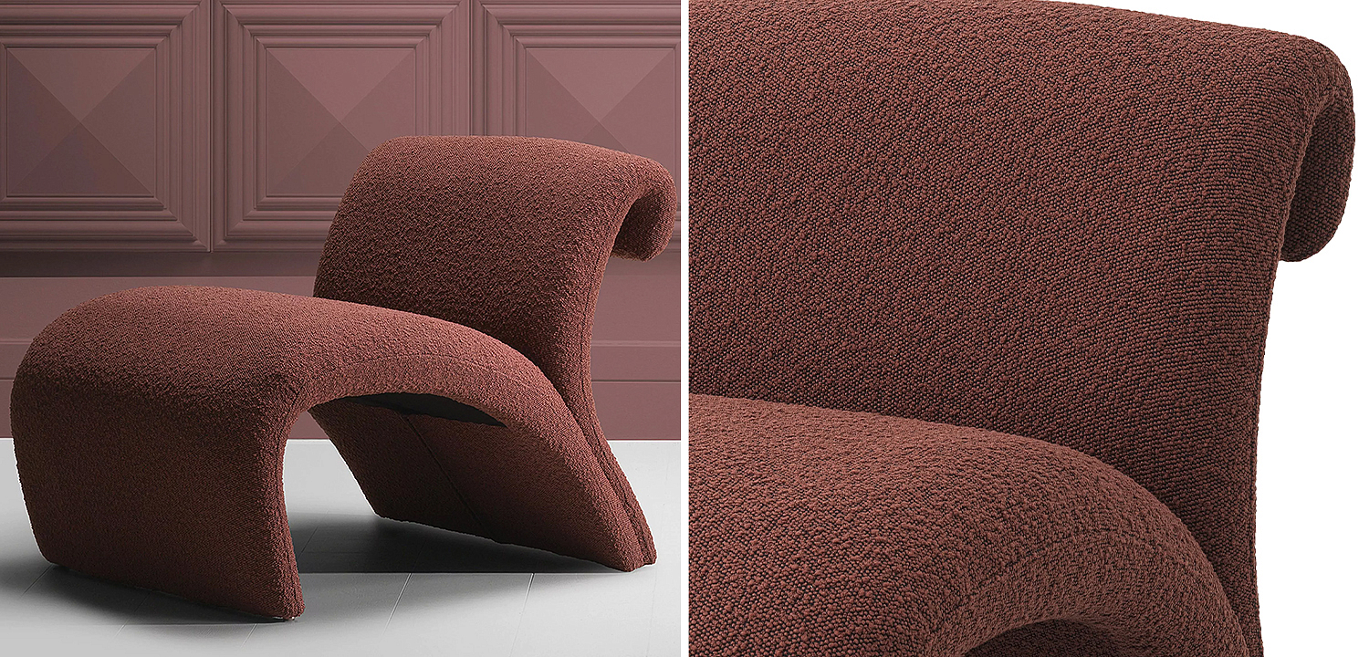 Кресло Eichholtz Chair Vignola Boucle Rouge Кресло Eichholtz Chair Vignola Boucle Rouge - Loft-Concept во Владивостоке