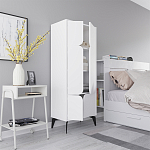 Комод белый с 4-мя дверцами на металлических ножках SPARK MULTIPURPOSE CABINET WHITE варинант исполнения - 6 | Loft Concept во Владивостоке