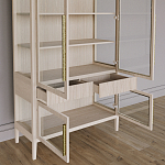 Витрина Primo со стеклянными фасадами и буфетом шпон Светлый дуб варинант исполнения - 5 | Loft Concept во Владивостоке