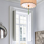 Люстра с тканевым плафоном и зелёной кисточкой Green Tassel варинант исполнения - 1 | Loft Concept во Владивостоке