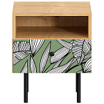 Прикроватная тумба с изображением на ящике Elise Nightstand варинант исполнения - 10 | Loft Concept во Владивостоке