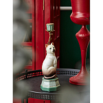 Подсвечник в виде кошки из фарфора с бронзовыми элементами Paradise Cat варинант исполнения - 5 | Loft Concept во Владивостоке