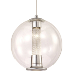 Подвесной светильник с плафоном в форме шара Inner Gleam Orb silver варинант исполнения - 7 | Loft Concept во Владивостоке