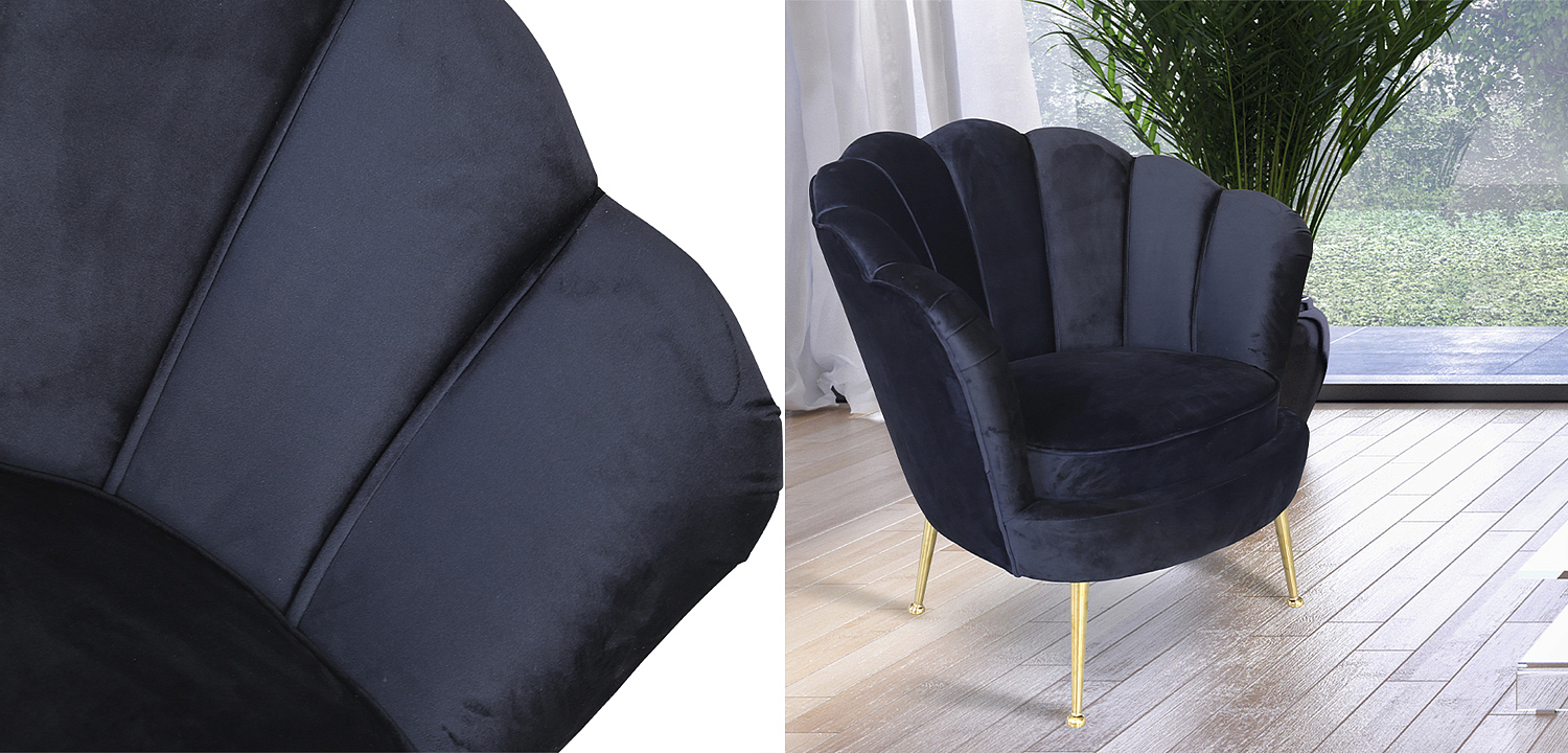 Кресло Trapezium Velur Black Кресло Trapezium Velur Black - Loft-Concept во Владивостоке