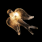 Бра с прозрачной стеклянной фигуркой птички Serip Voa варинант исполнения - 6 | Loft Concept во Владивостоке