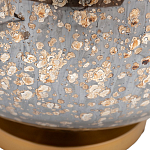 Настольная лампа c бежевым абажуром на круглом стеклянном основании Soft Pastel Light варинант исполнения - 1 | Loft Concept во Владивостоке