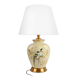 Настольная лампа бежевая с изображением птиц Slip Away варинант исполнения - 7 | Loft Concept во Владивостоке