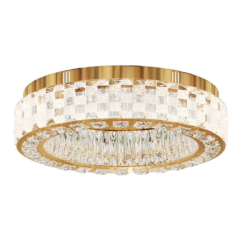 Потолочный светильник Castello 3000К 32Вт Золотой Прозрачный во Владивостоке | Loft Concept 