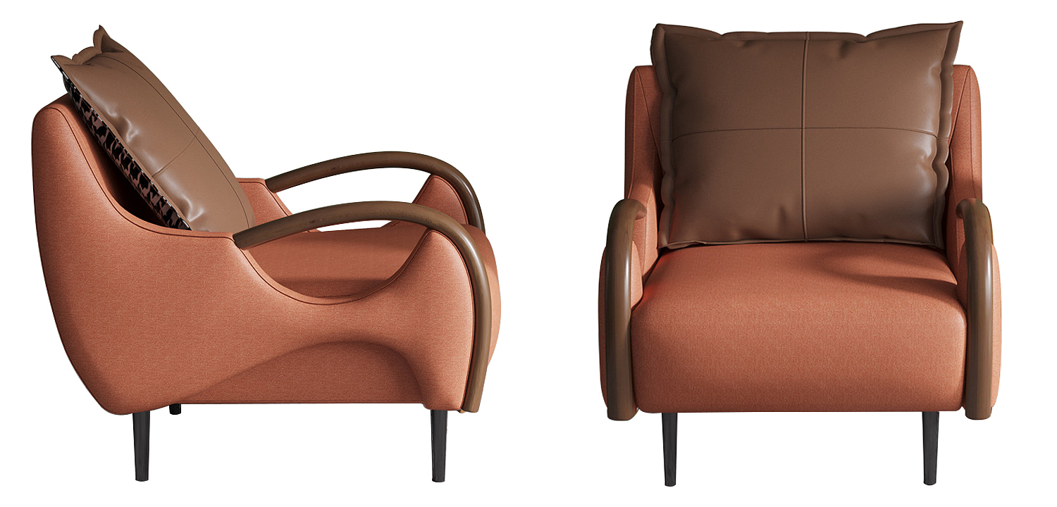 Кресло Oliwier Orange Armchair Кресло Oliwier Orange Armchair - Loft-Concept во Владивостоке