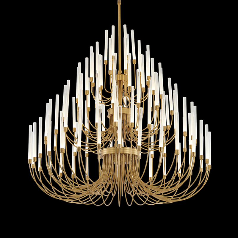 Люстра подвесная светодиодная Chandelier Foamy Champagne Шампань Белый Люстра подвесная светодиодная Chandelier Foamy Champagne Шампань Белый во Владивостоке | Loft Concept
