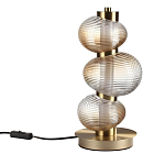 Настольная лампа с 3-мя рифлеными стеклянными шарами Marcelh Light варинант исполнения - 1 | Loft Concept во Владивостоке