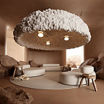 Вязаный подвесной светильник из шерсти Dome Wool Lamp  варинант исполнения - 1 | Loft Concept во Владивостоке
