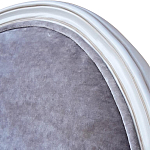 Стул с подлокотниками и круглой спинкой Velor French Seating Chair варинант исполнения - 3 | Loft Concept во Владивостоке