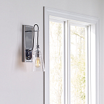 Бра с плафоном в форме колокола из прозрачного стекла с пузырьками Feiss варинант исполнения - 7 | Loft Concept во Владивостоке