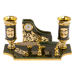 Настольный письменный набор из нефрита с ножом для бумаг в подарочной коробке Maecenas варинант исполнения - 1 | Loft Concept во Владивостоке