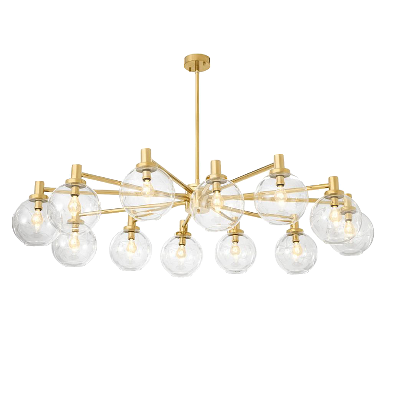 Люстра Chandelier Selva Золотой Прозрачное Стекло Люстра Chandelier Selva Золотой Прозрачное Стекло во Владивостоке | Loft Concept