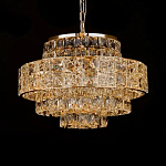 Люстра хрустальная в неоклассическом стиле на золотистом каркасе Majesty варинант исполнения - 3 | Loft Concept во Владивостоке