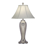 Настольная лампа с белым тканевым абажуром в форме колокола Stiffel варинант исполнения - 2 | Loft Concept во Владивостоке