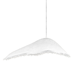 Подвесной светильник с асимметричным волнообразным абажуром и фактурной бахромой по краю Tactile Line варинант исполнения - 1 | Loft Concept во Владивостоке