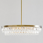 Люстра круглая с подвесками в форме стеклянных капель Glass Rain варинант исполнения - 1 | Loft Concept во Владивостоке