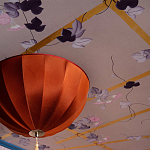 Обои ручная роспись Morning Glory Original colourway on shot slub silk варинант исполнения - 2 | Loft Concept во Владивостоке