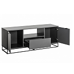 ТВ-тумба цвета графит с  2-мя дверцами и ящиком Strict Lines варинант исполнения - 3 | Loft Concept во Владивостоке