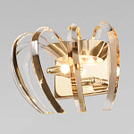 Бра золотого цвета с изогнутыми хрустальными элементами Radiant Ribbons варинант исполнения - 2 | Loft Concept во Владивостоке